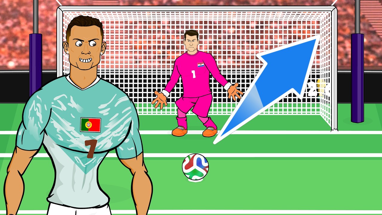RONALDO SCORES HIS 1st KNOCKOUT GOAL🏆 (Portugal 2-1 Croatia World Cup Highights) background