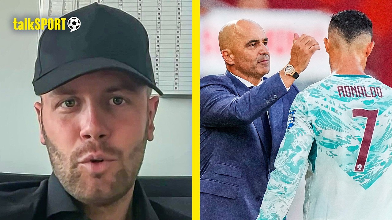 Fabian Hürzeler WEIGHS IN on Cristiano Ronaldo being SUBSTITUTED by Roberto Martinez for Portugal! background