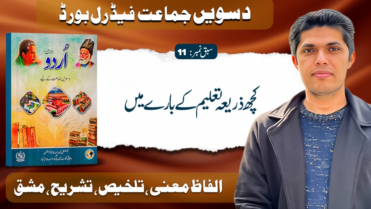 10th Urdu Federal Board background