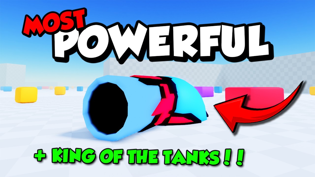 WORLDS MOST POWERFUL TANK on TANK GAME | Roblox background