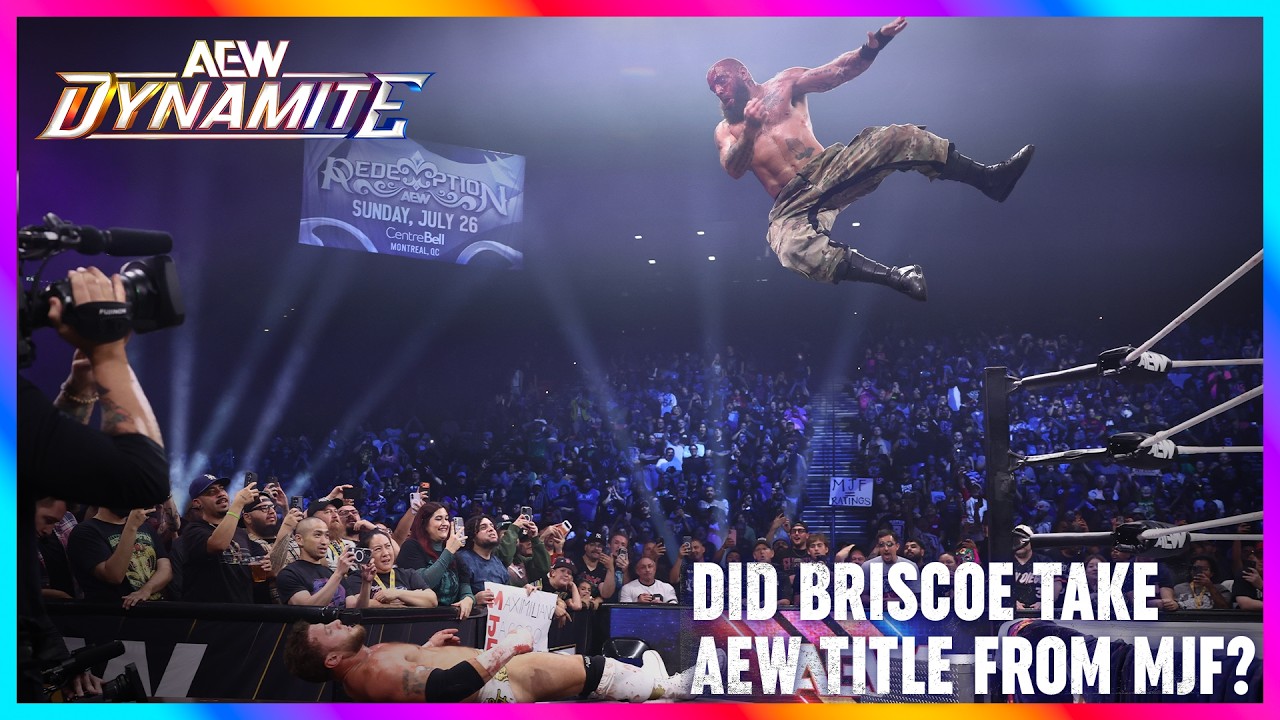 Could Mark Briscoe Take The World Title From MJF? | AEW Dynamite background
