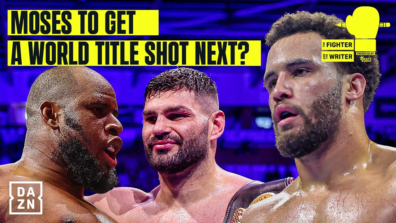 "NO KNEES!" Moses Itauma given WILD ultimatum after Usyk drops the belts | The Fighter & The Writer background