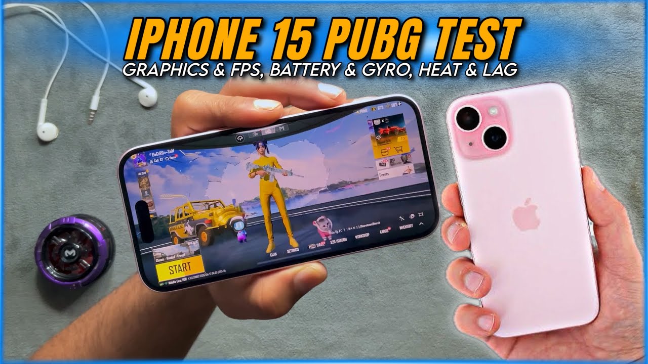 iPhone 15 PUBG Test | Price | Graphics & Fps | Heat & Lag | Battery & Gyro | Electro Sam background
