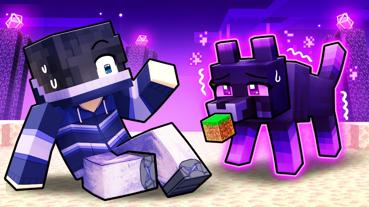 Playing as a HELPFUL ENDER WOLF! background