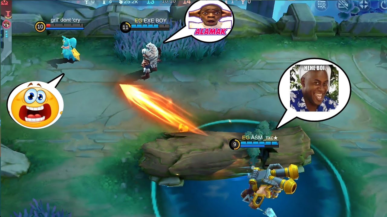Kumpulan momen lucu para Anomali rank epic -MLBB MEME EXE background