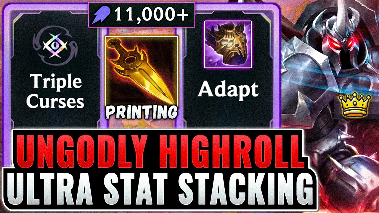 11,000 AP Mordekaiser: Doomsayer + ADAPt = Absurd Stat Stacking | League Arena Gameplay background