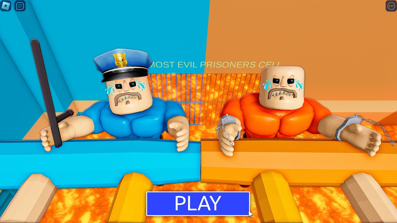 POLICE BOSSES vs PRISONER BOSSES! BARRY'S PRISON RUN! #roblox #obby background