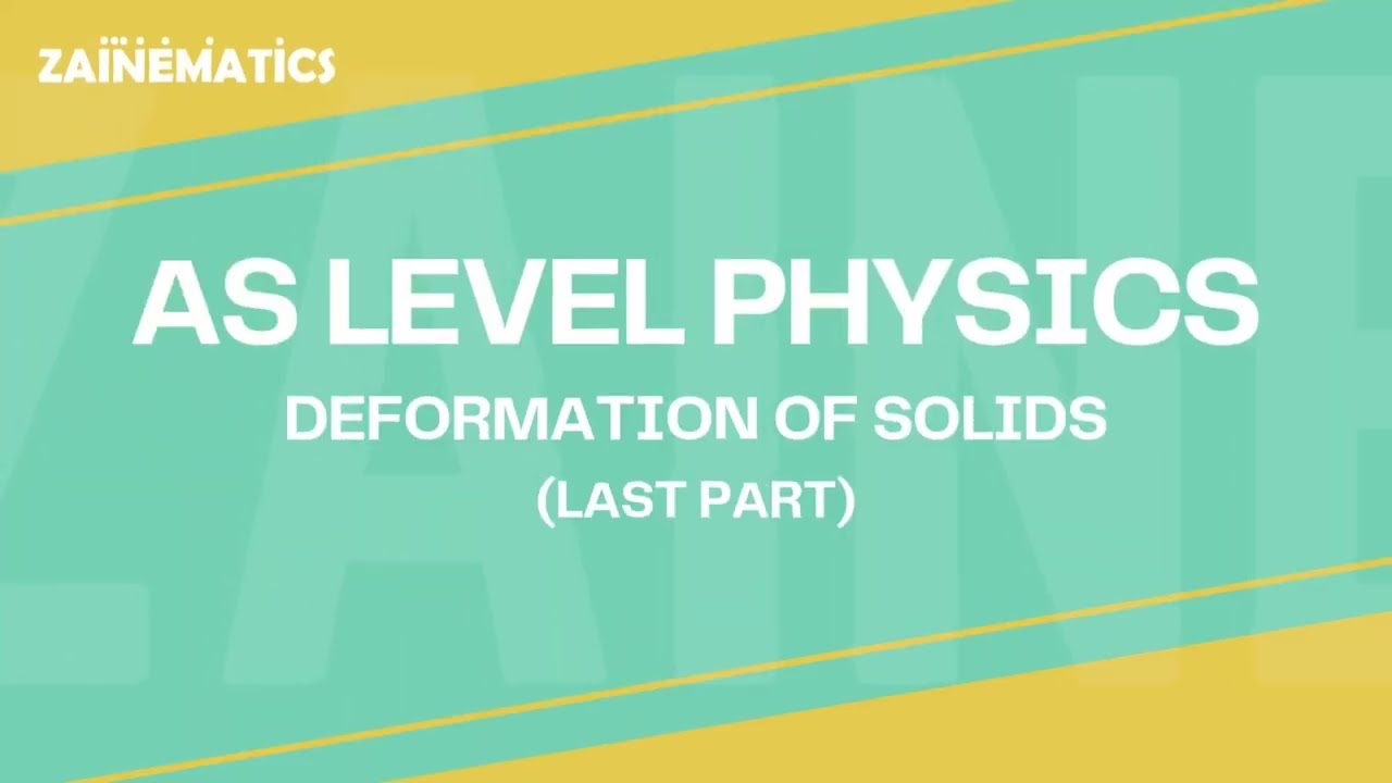 AS Level Deformation of Solids background