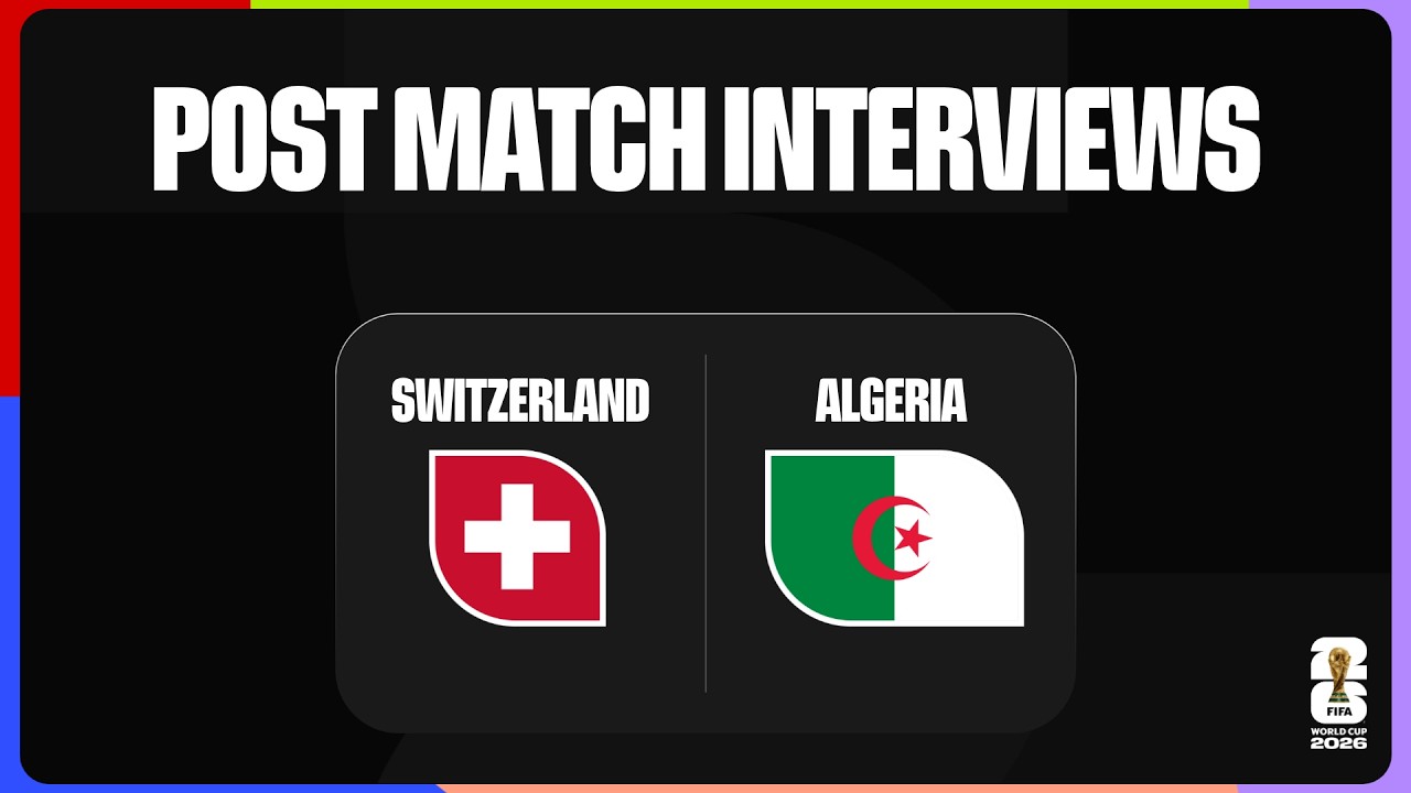 Post-Match Player Interviews: Switzerland 2-0 Algeria background