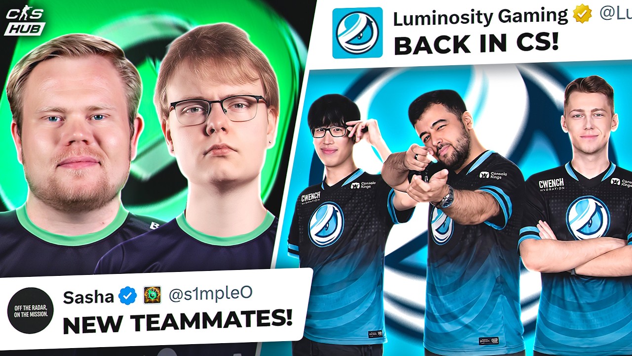 MAGISK JOINS S1MPLE! LUMINOSITY RETURN TO CS! SUNPAYUS TO HEROIC? CS NEWS background