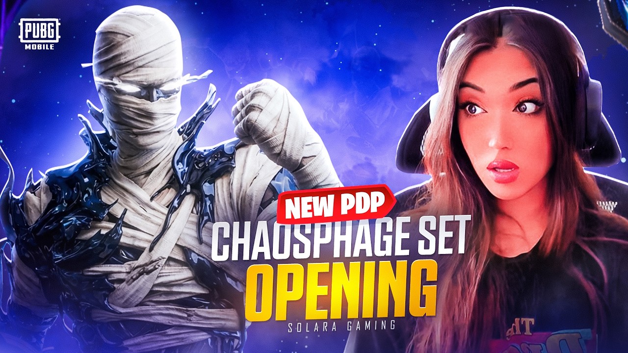 NEW DARK MUMMY CRATE OPENING | CHAOSPHAGE SET + CHAOS CALAMITY AWM || PUBG MOBILE background