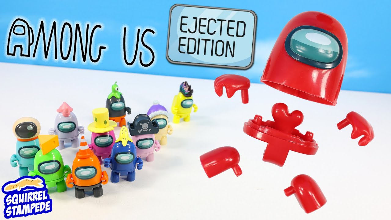 Among Us Ejected Edition Articulated Mini Action Figures Assemble the Crewmate Review backdrop