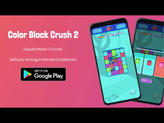 Color Block Crush 2: Roguelite background