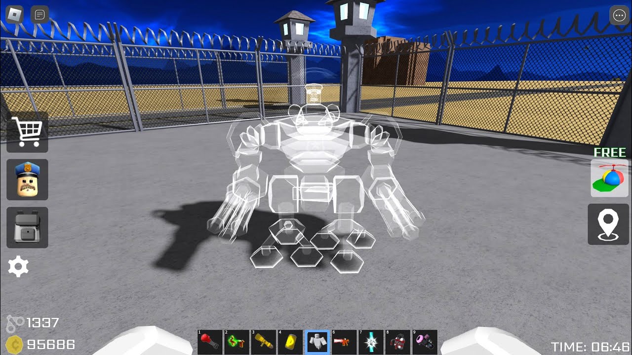 🚨PRISONER ESCAPE! HARD MODE - Mech Barry Ghost🤯 Obby Full Gameplay 4K #roblox background