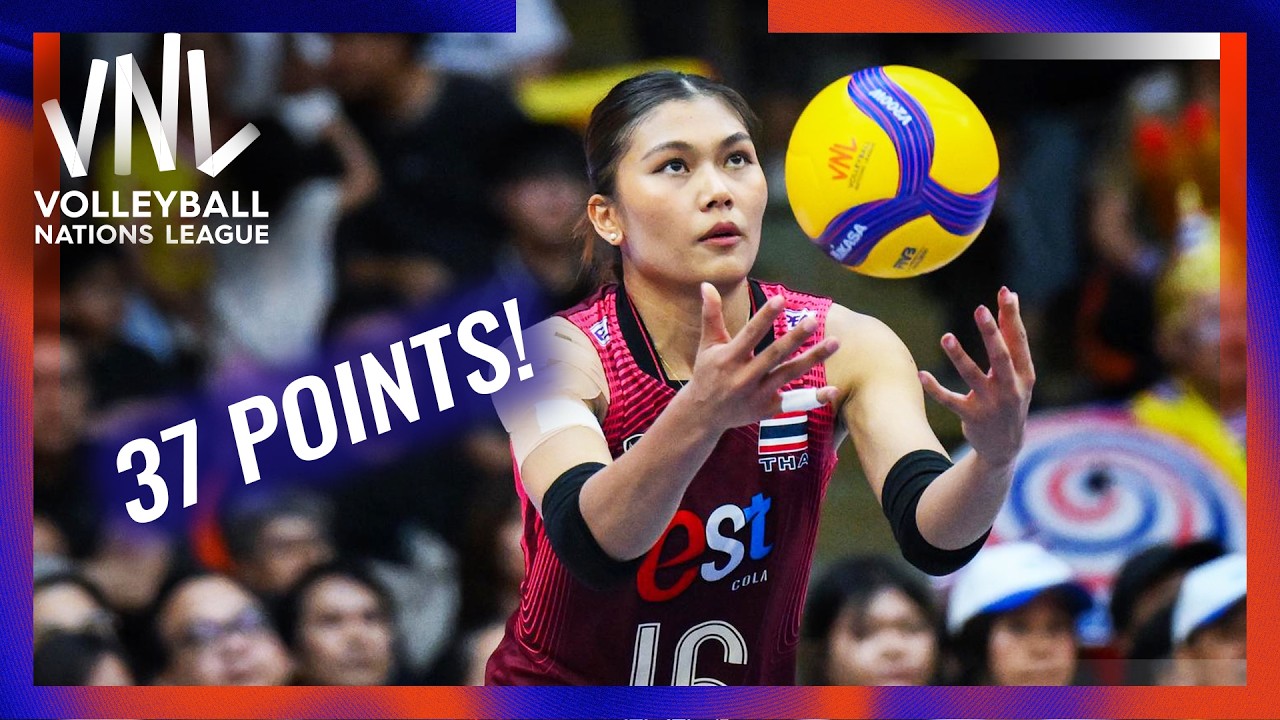 She Dropped 37 Points?! 🇹🇭 | Pimpichaya Kokram - VNL 2026 Highlights | BEST PLAYS background