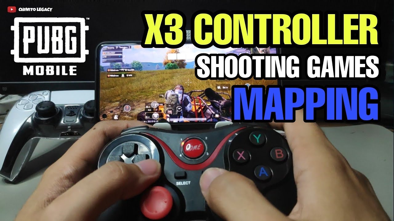 HOW TO PLAY SHOOTING GAMES/ PUBG USING X3 CONTROLLER background