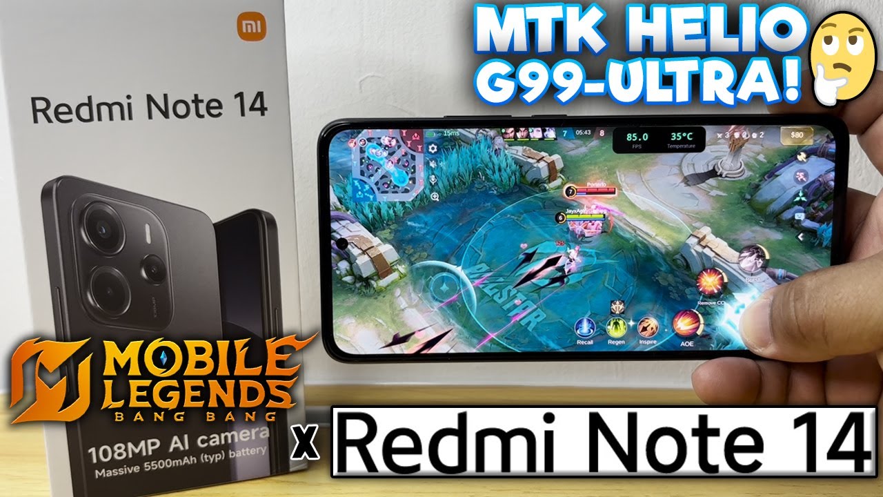 Mobile Legends: Bang Bang Game test on Redmi Note 14 | MediaTek HELIO G99 Ultra! | MAX SETTINGS?! background