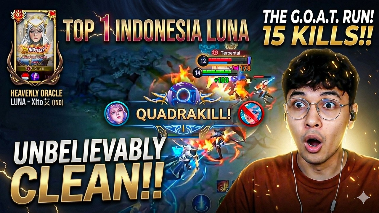 MEREKA KIRA GUE BAKAL KALAH 1V5… | TOP INDONESIA LUNA | HONOR OF KINGS INDONESIA background