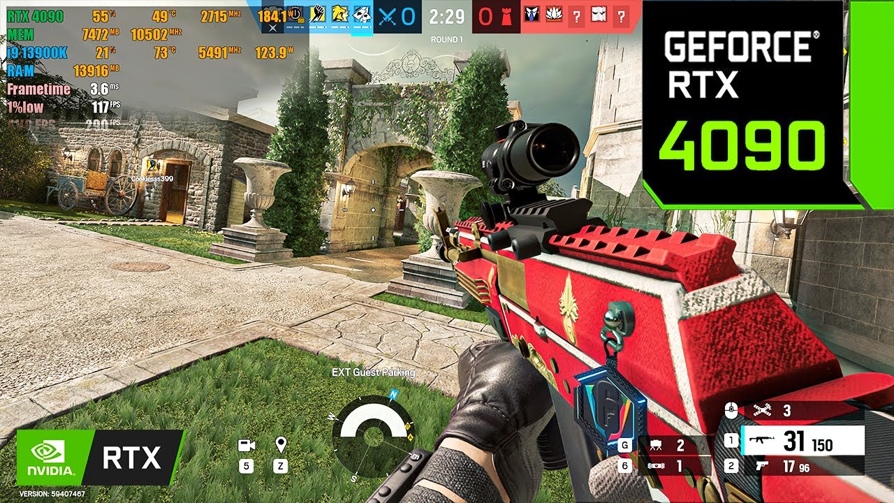 Rainbow Six Siege | RTX 4090 24GB ( 4K Maximum Settings Vulkan / DLSS ON ) background
