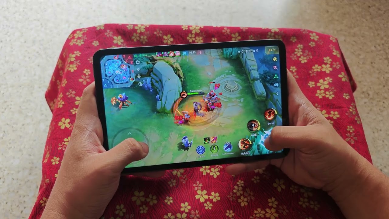 Xiaomi Pad Mini Mobile Legends gameplay: Perfect size display that runs it at 120fps background