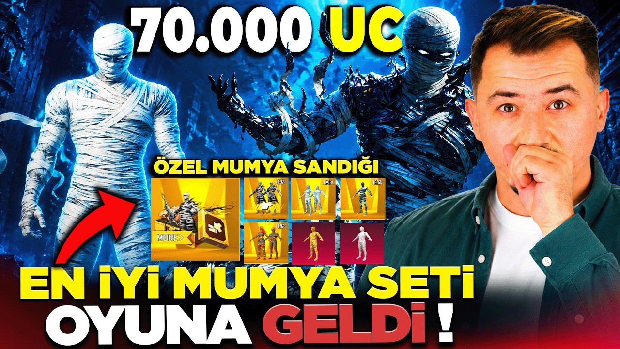 YENİ SİYAH MUMYA ve 7 SEVİYE AWM GELDİ - 70.000 UC HARCADIM - PUBG MOBİLE background
