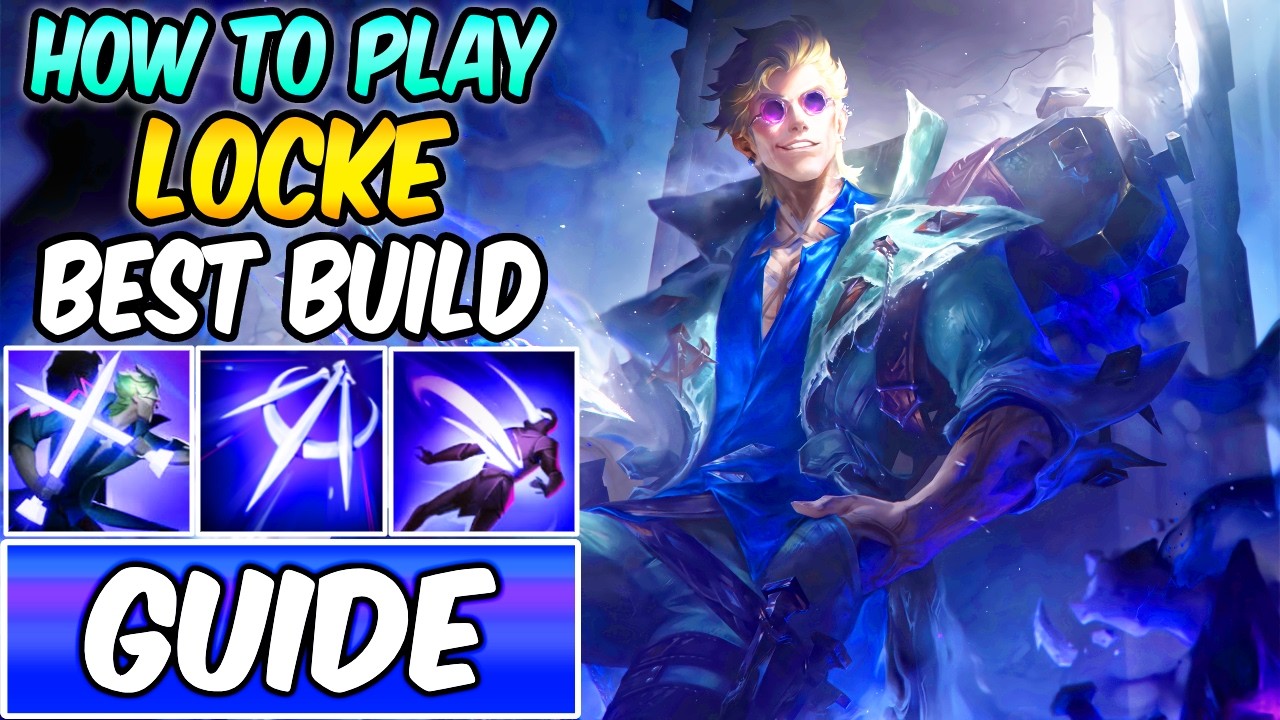 LOCKE GUIDE | Best Build & Runes | How To Play Locke Mid - New Champion Explained - Tips and Combo background