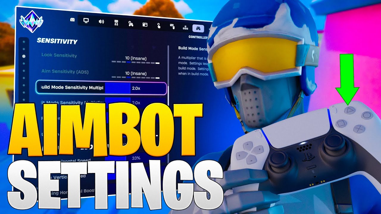 NEW *AIMBOT* Controller Settings For Fortnite Chapter 6! 🎯 (PS4/PS5/XBOX/PC) background