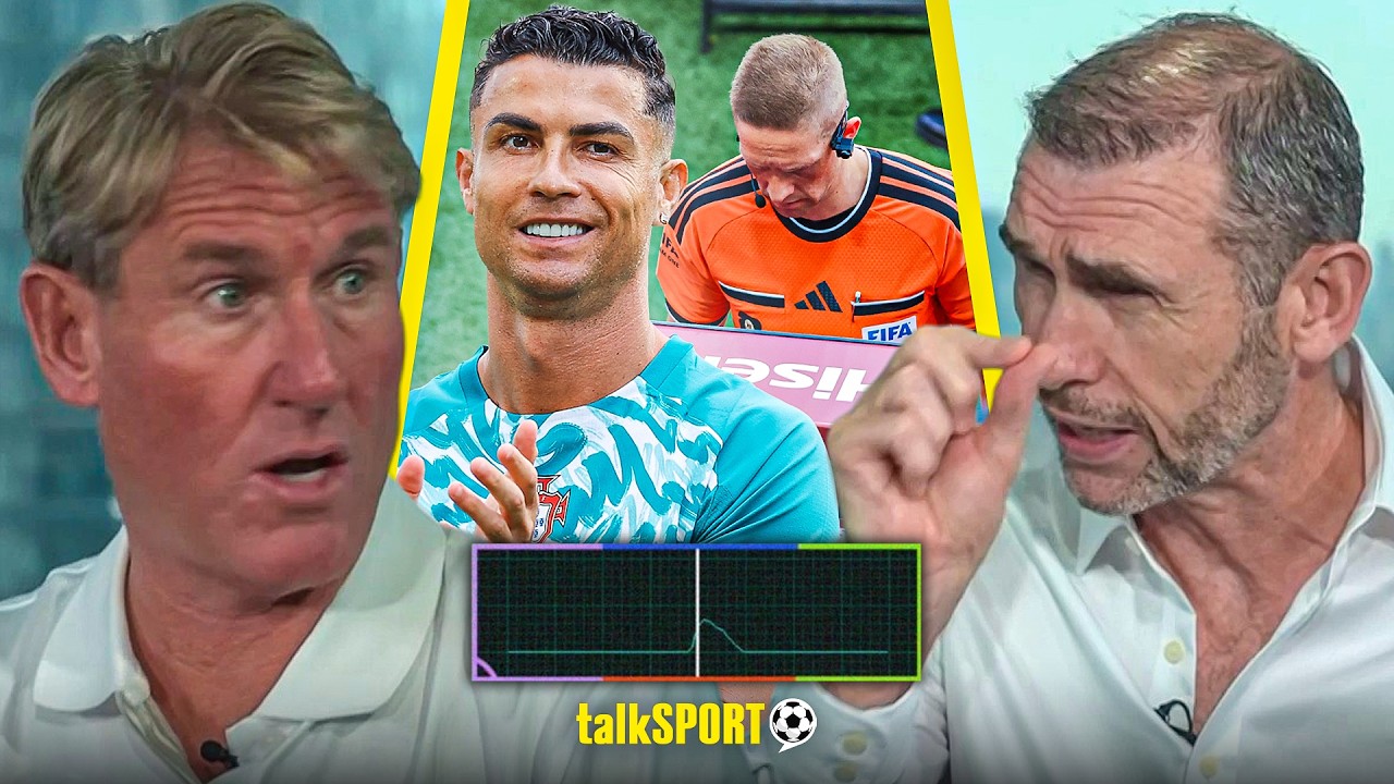 Simon Jordan & Martin Keown REACT to VAR CONTROVERSY as Croatia DENIED late equaliser vs Portugal! background