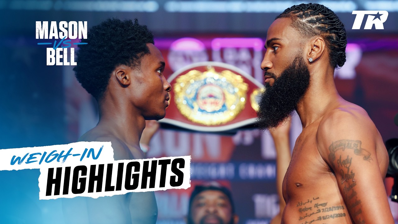 Abdullah Mason & Albert Bell Come FACE-TO-FACE at Weigh-In background