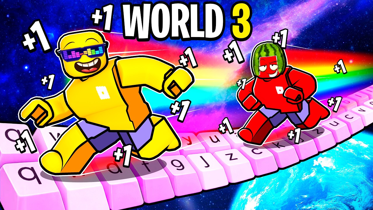 Roblox KEYBOARD ESCAPE WORLD 3 UNLOCKED background