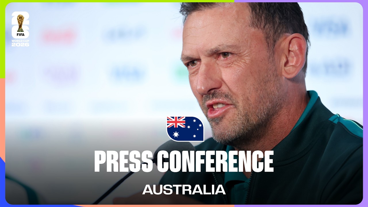 Australia On Playing Egypt | Tony Popovic & Aiden O'Neill Take Questions background