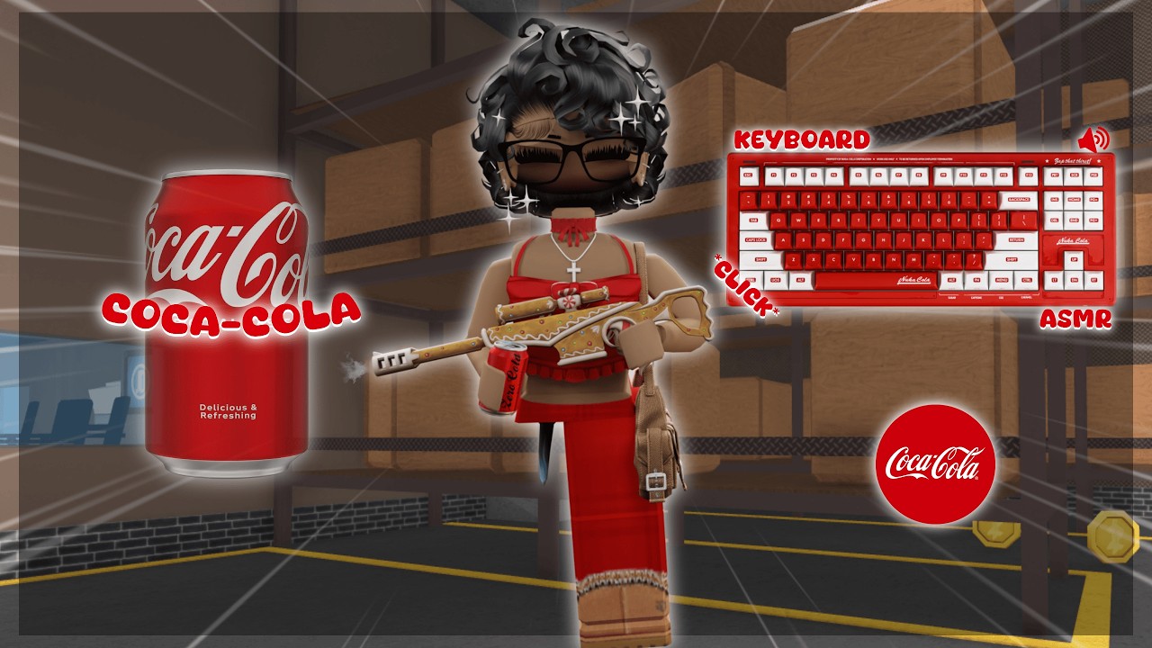 PLAYING MM2 AS COCA-COLA *Keyboard ASMR* background