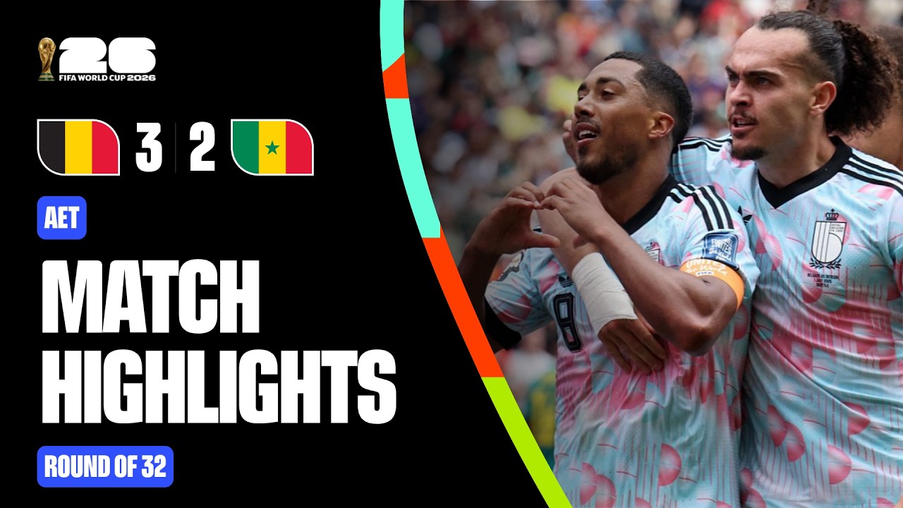 Highlights | Belgium 3-2 Senegal | FIFA World Cup 2026™ background