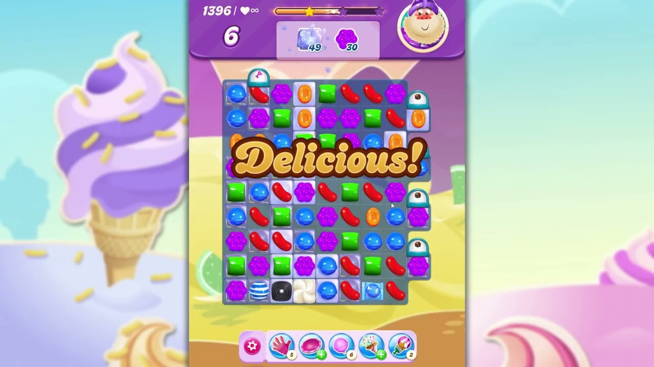 Candy Crush Saga Level 1396 background