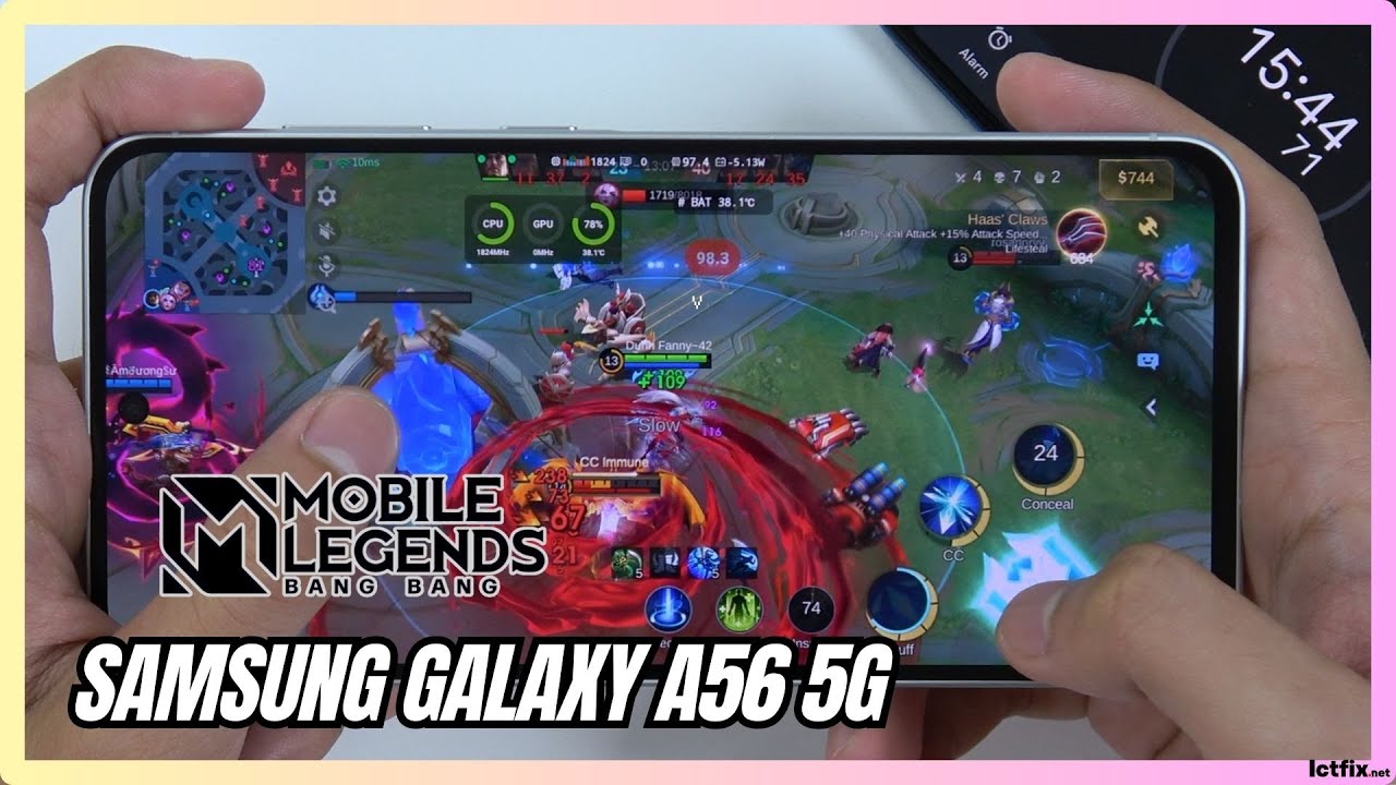 SAMSUNG GALAXY A56 5G Mobile Legends (MLBB) Gaming Test | Exynos 1580 | 120Hz Display background