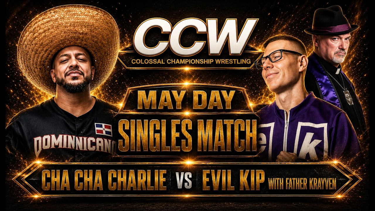 Cha Cha Charlie vs Evil Kip | CCW Wrestling 2026-07-03 02:53 background