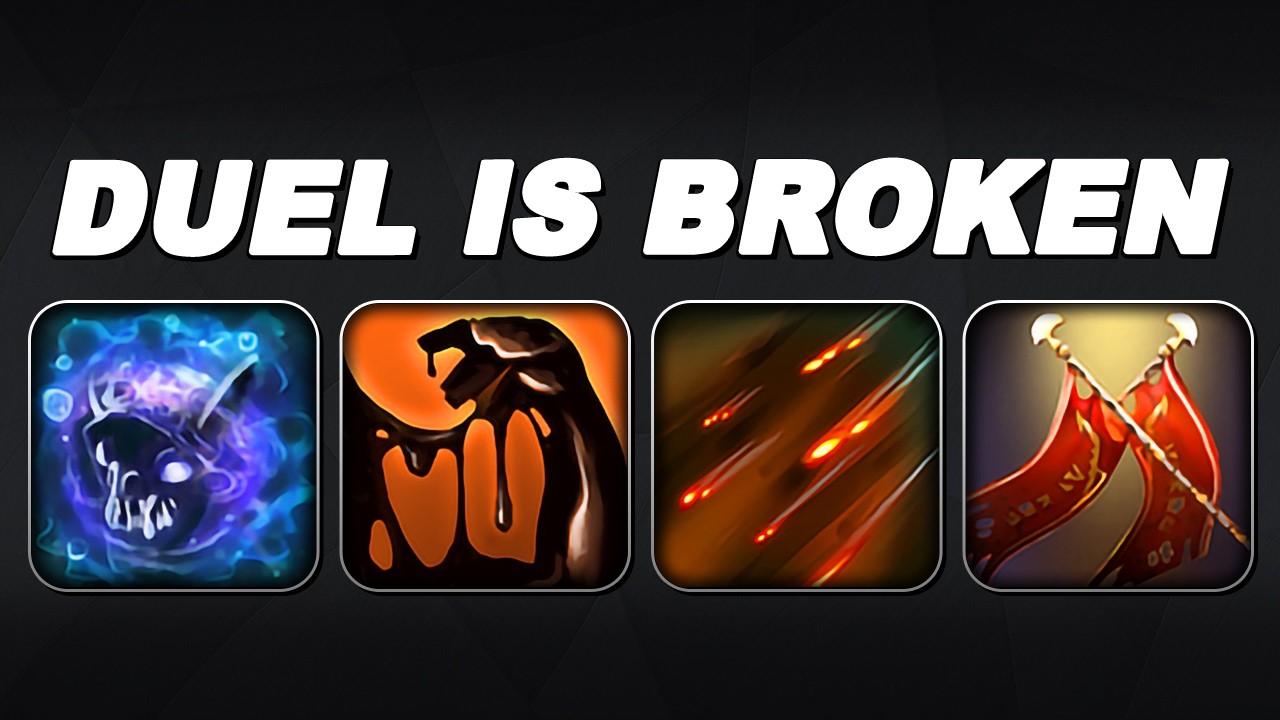 DUEL IS BROKEN + ABUSE COMBO Sticky Napalm | Dota 2 Ability Draft background