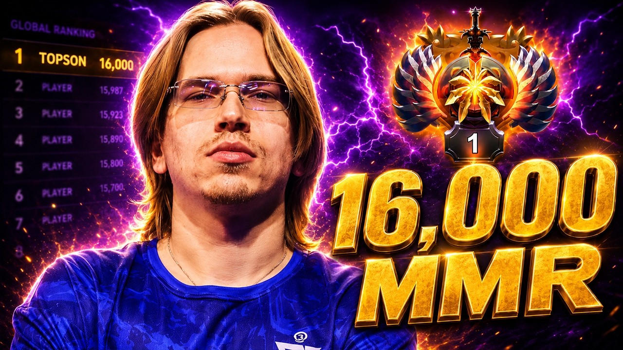 TOPSON IS BACK! 16,000 MMR & THE ROAD TO RANK 1 background