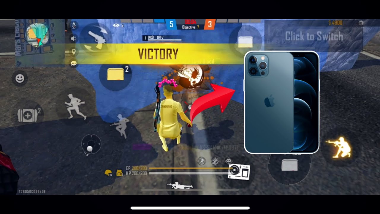 iPhone 12 Pro Max Free Fire Gameplay❤️⚡️