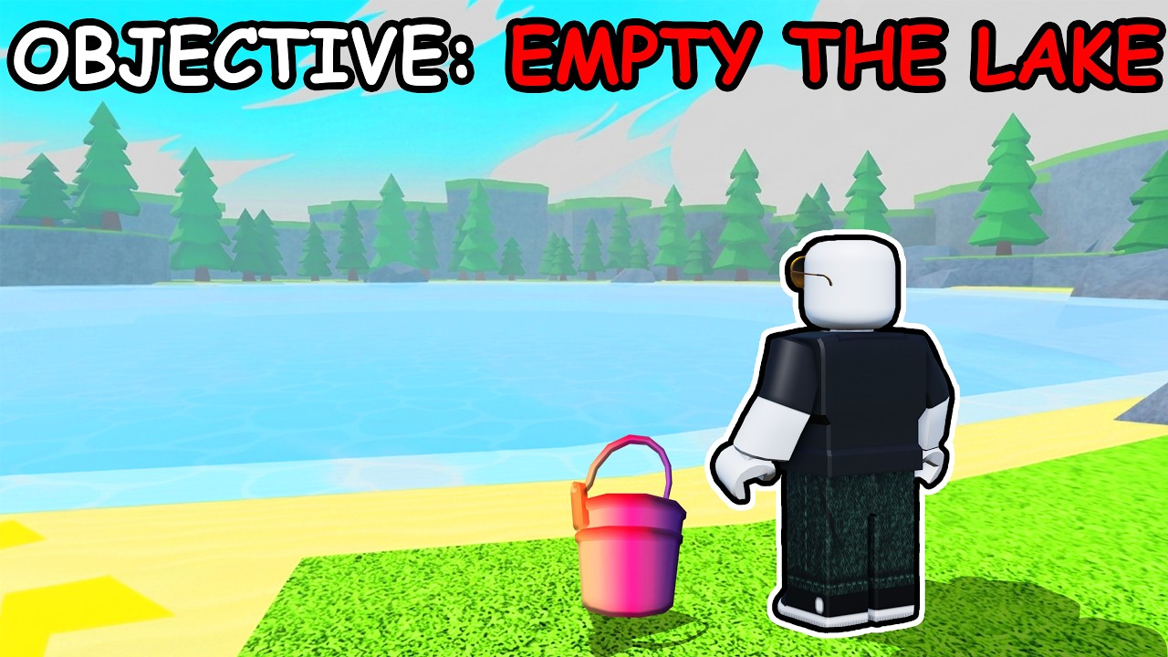 I can't leave until i DRAIN THE LAKE in Roblox... background