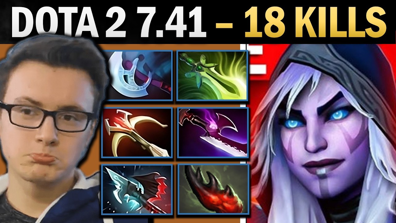 Drow Ranger Dota 2 7.41 with Silveredge and Mandible - Dota 2 Gameplay background