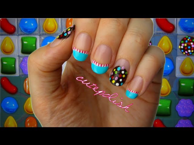Candy Crush Nail Art background