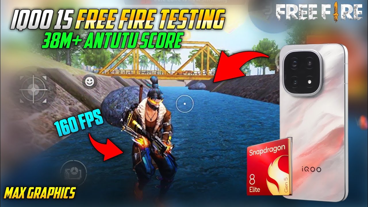iQOO 15 GAMING TEST 😍🔥| FREE FIRE | 160 FPS ✅| MAX GRAPHICS GAMEPLAY | BEST GAMING PHONE EVER ❓🤔 background