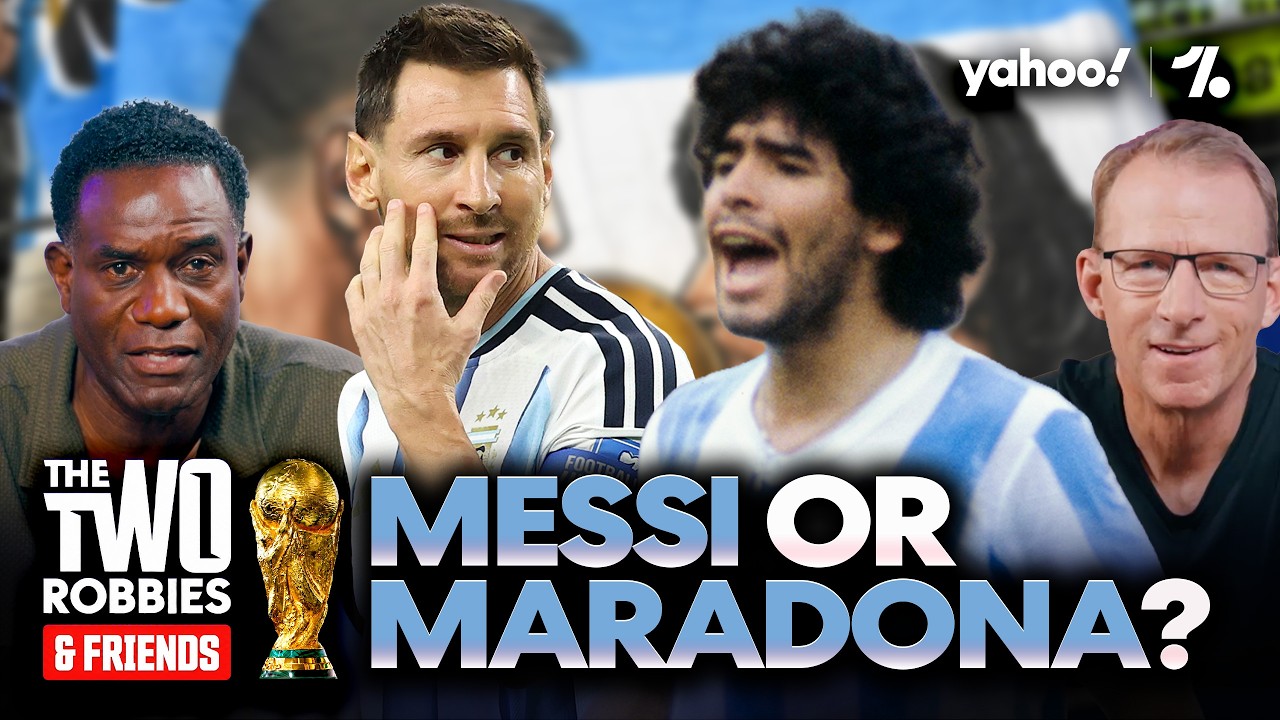 Who did it better: MESSI or MARADONA? | Can Cape Verde SHOCK Argentina? | The Two Robbies & Friends background