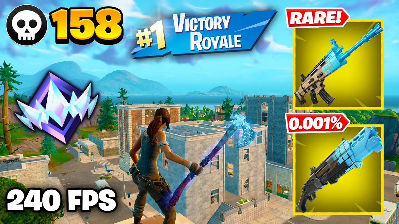 158 Elimination "RANKED RELOAD" Gameplay Wins (Fortnite Chapter 7 Keyboard & Mouse) background