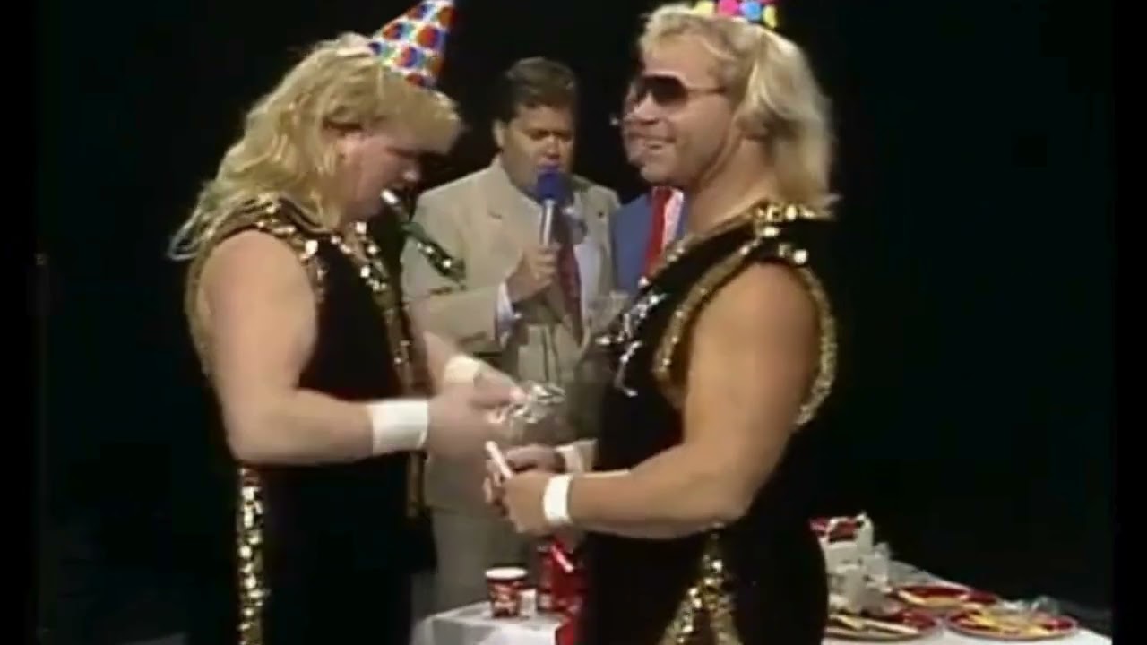 The Midnight Express Championship Celebraton. NWA 1988 background