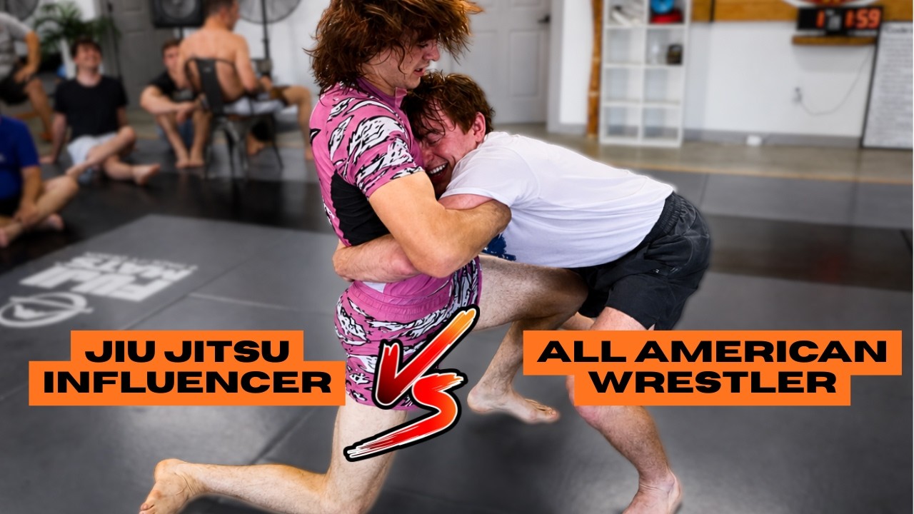 all american wrestler has something to prove against bjj purple belt influencer background