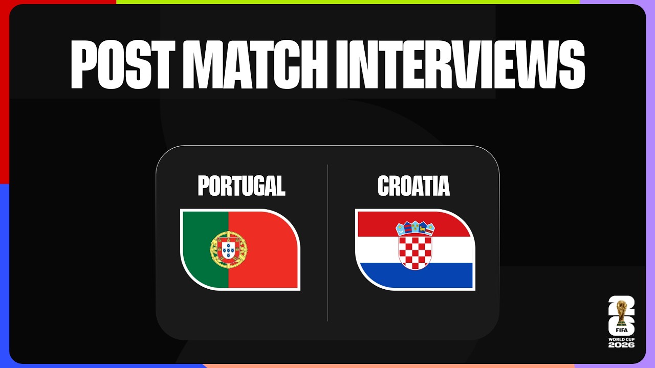 Post-Match Player Interviews: Portugal 2-1 Croatia background