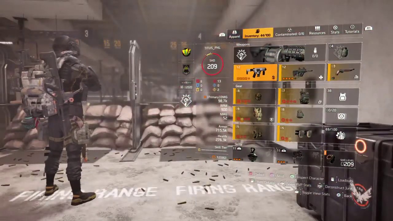 Division 2 SMG Build work in progress background