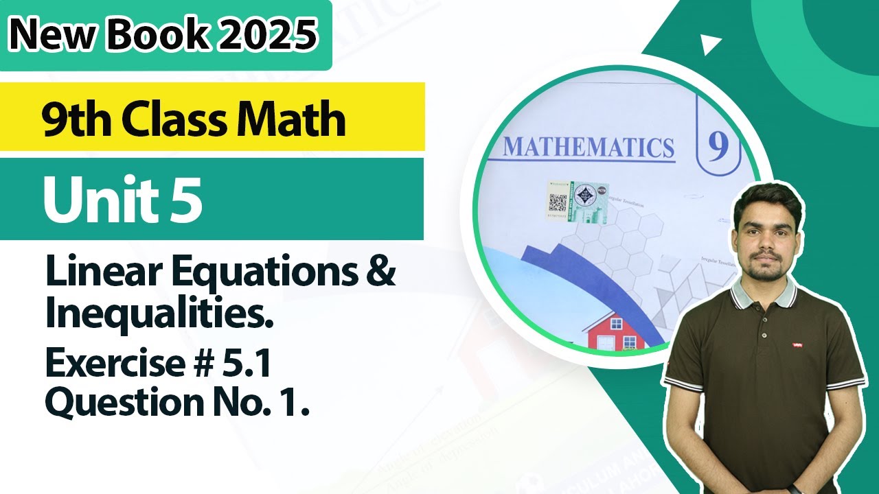 9th Class Math Unit 5 - New Book 2025 background